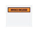 4.5" x 5.5" Orange 'Invoice Enclosed' Envelopes - 1000 Pack