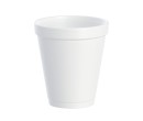 Dart 8 oz White Foam Cups - 1000 Pack