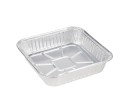 Handi-Foil 8" Recyclable Square Aluminum Cake Pan - 4048-30-500