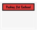 6 inch Red Bar Packing List Envelope